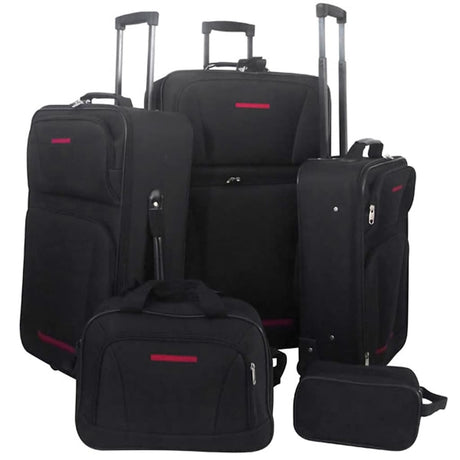 Vidaxl Travel Bagage Set sort 5-delt
