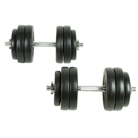 Vidaxl 18-delt håndvægt sæt 30 kg