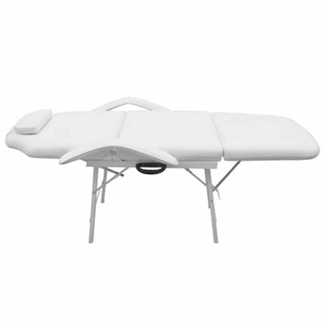 Vidaxl -behandlingsstol til ansigt 185x78x76 cm Kunstig læderhvide