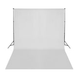Vidaxx baggrund uden stativ 500x300 cm bomuld hvid