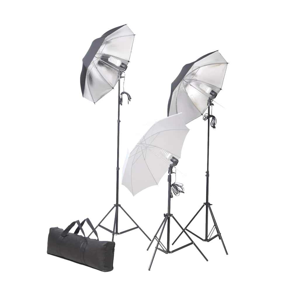 Vidaxl Studio Lighting Set 24 Watt inklusive tribuner og paraplyer