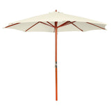 Vidaxl Parasol 300x258 cm sandhvid