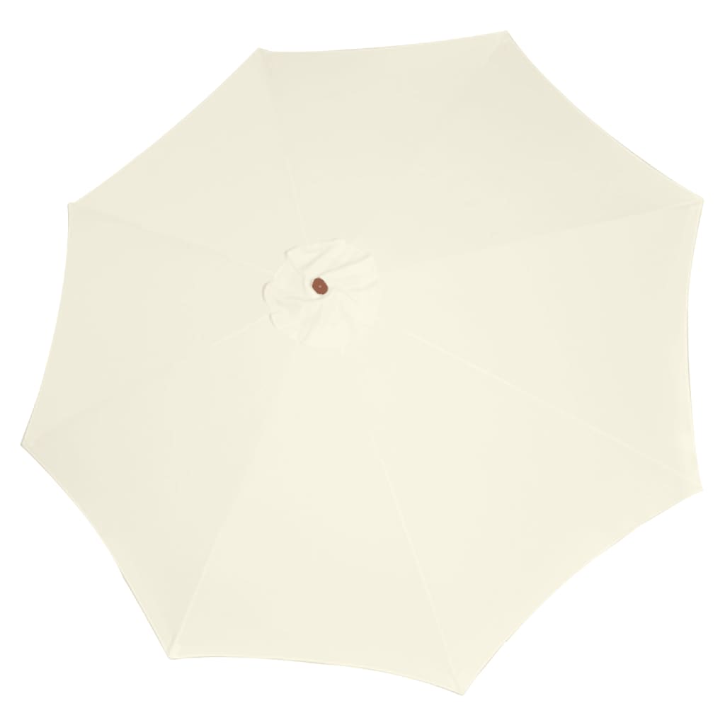 Vidaxl Parasol 300x258 cm sandhvid