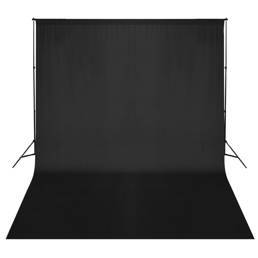Vidaxl baggrundssystem 300x300 cm sort