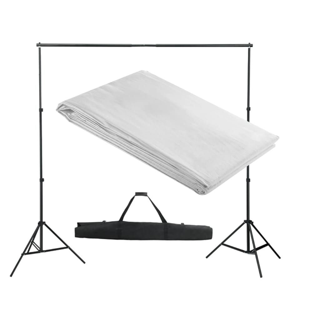 Vidaxx baggrundssystem 300x300 cm hvid