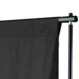 Vidaxx baggrundssystem 500x300 cm sort