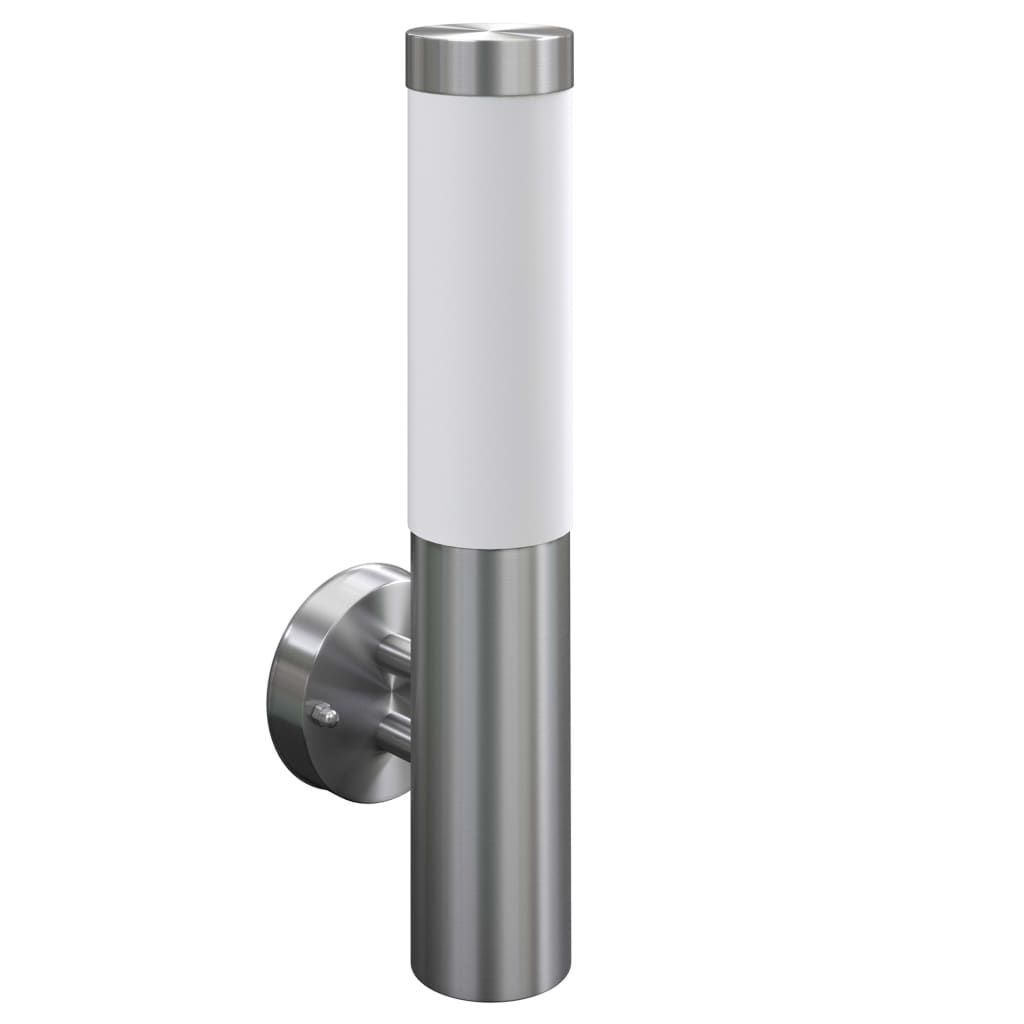 Vidaxl udendørs lampe Rustfrit stål Savona (2 stykker)
