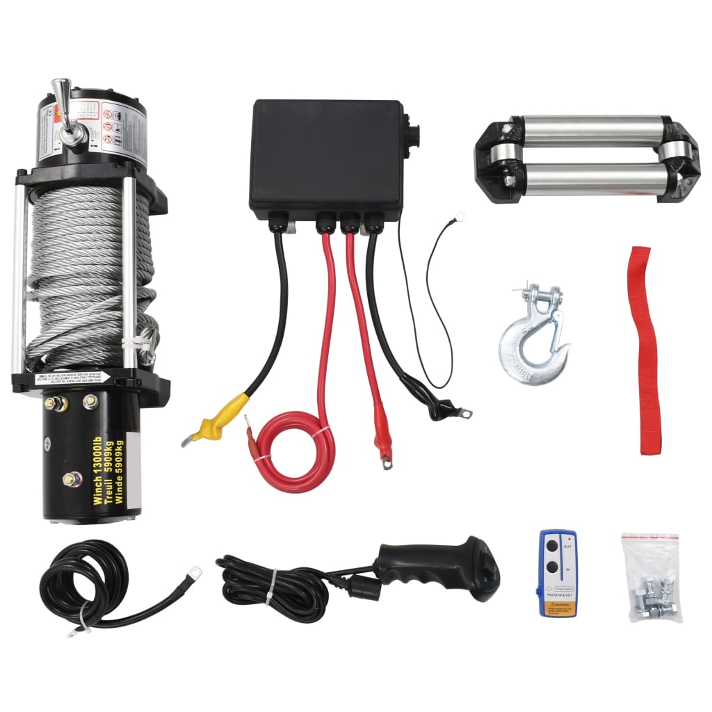 Vidaxl Electric Winch 12 V 5909 kg