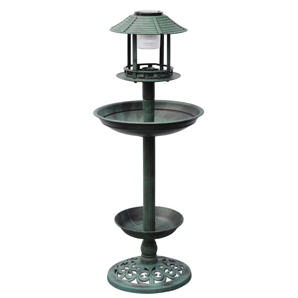 Vidaxl Birds Bad Feeding House med solbelysning