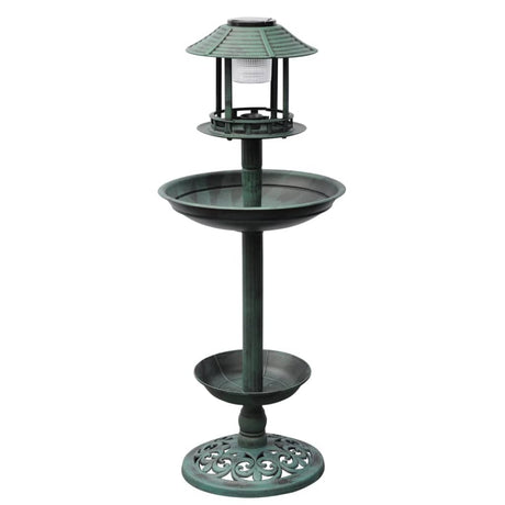 Vidaxl Birds Bad Feeding House med solbelysning