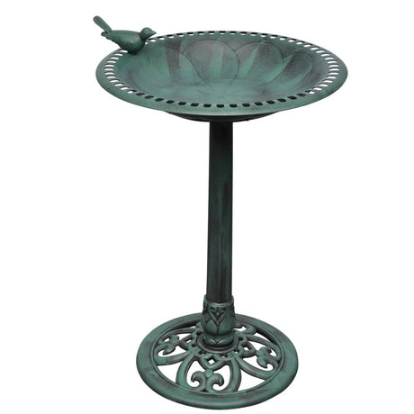 Vidaxl Bird Bath med dekorativ fugl