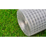 Vidaxl Wire Mesh Square 1x25 M Galvaniseret stålsølvfarvet