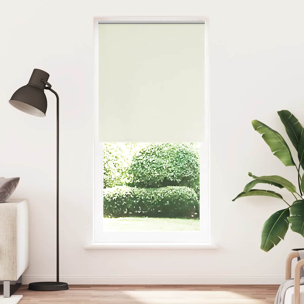 Vidaxx mørklægningsrullegardin 124,4 x 230 cm stofbredde 120 cm råhvid