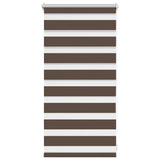 VidaXL zebra rullegardin 40,9x100 cm stofbredde 36,7 cm kaffebrun