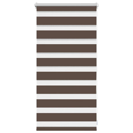 VidaXL zebra rullegardin 40,9x100 cm stofbredde 36,7 cm kaffebrun