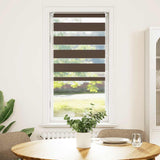 VidaXL zebra rullegardin 40,9x100 cm stofbredde 36,7 cm kaffebrun