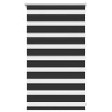 Vidaxxl zebra rullegardin 50,9x100 cm stofbredde 46,7 cm sort