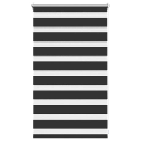 Vidaxxl zebra rullegardin 50,9x100 cm stofbredde 46,7 cm sort