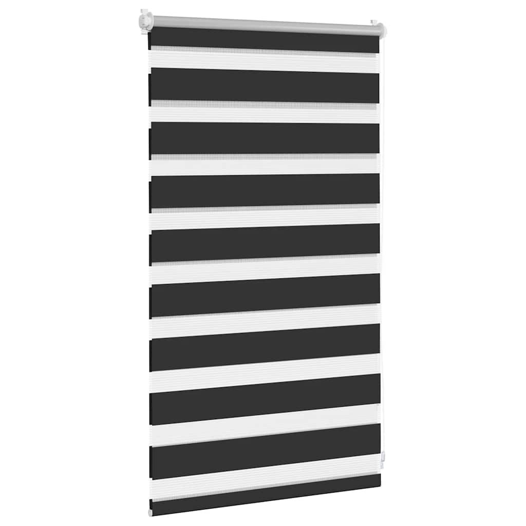 Vidaxxl zebra rullegardin 50,9x100 cm stofbredde 46,7 cm sort