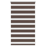VidaXL zebra rullegardin 50,9x100 cm stofbredde 46,7 cm kaffebrun