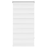 VidaXL zebra rullegardin 60,9 x 120 cm stofbredde 56,7 cm hvid