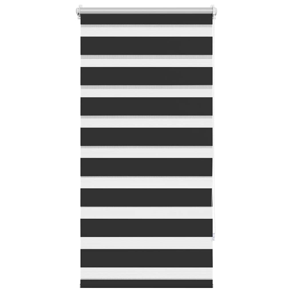 VidaXL zebra rullegardin 60,9 x 120 cm stofbredde 56,7 cm sort