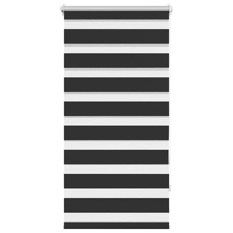 VidaXL zebra rullegardin 60,9 x 120 cm stofbredde 56,7 cm sort