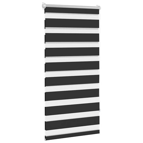 VidaXL zebra rullegardin 60,9 x 120 cm stofbredde 56,7 cm sort