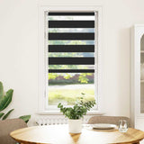 VidaXL zebra rullegardin 60,9 x 120 cm stofbredde 56,7 cm sort