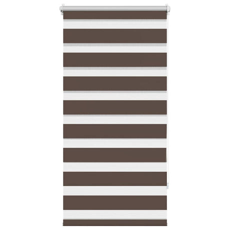 VidaXL zebra rullegardin 60,9 x 120 cm stofbredde 56,7 cm kaffebrun