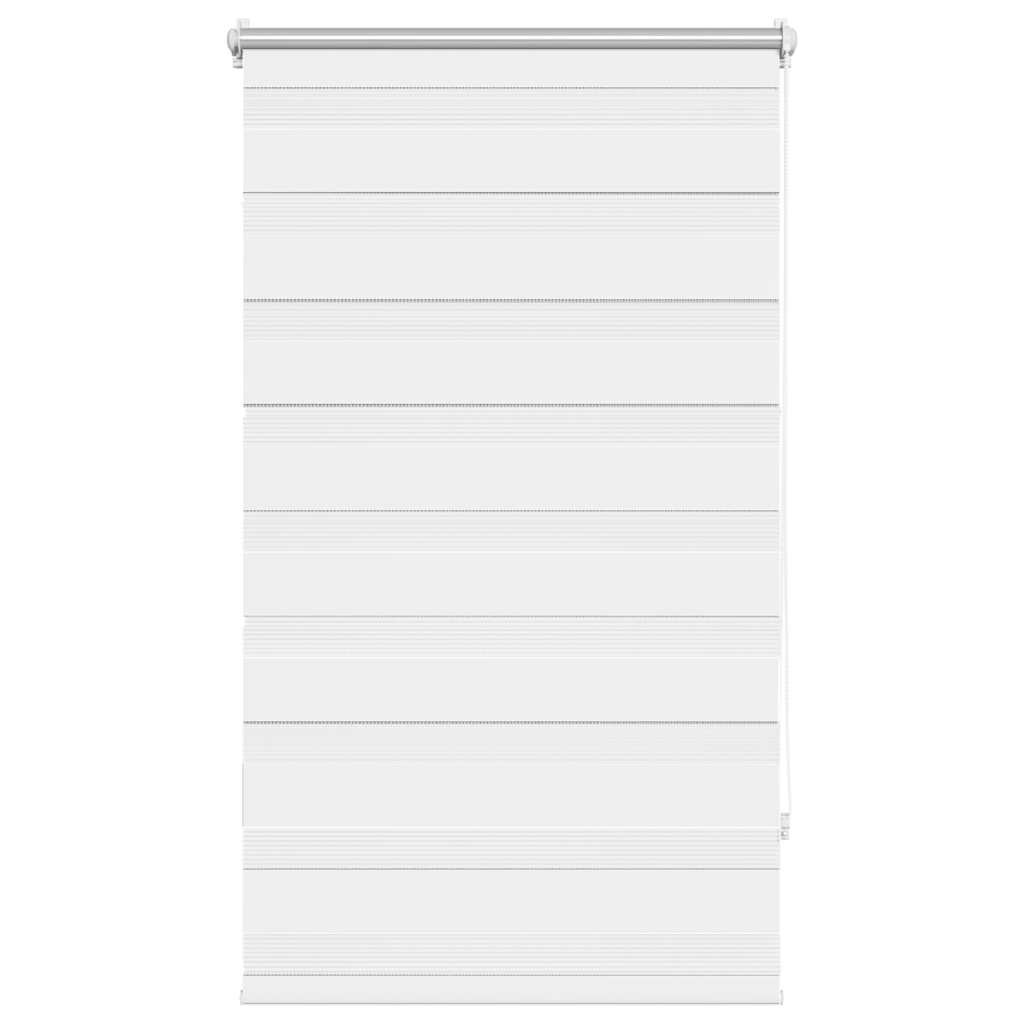 VidaXL zebra rullegardin 70,9 x 120 cm stofbredde 66,7 cm hvid
