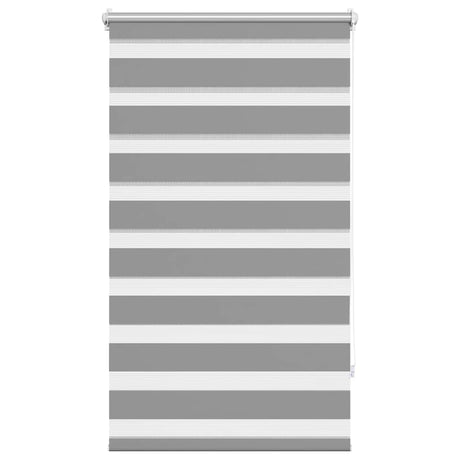 VidaXL zebra rullegardin 70,9 x 120 cm stofbredde 66,7 cm grå