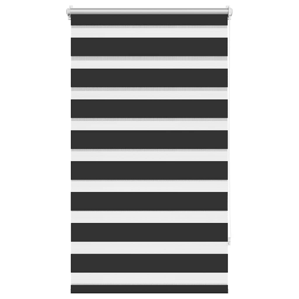 VidaXL zebra rullegardin 70,9 x 120 cm stofbredde 66,7 cm sort