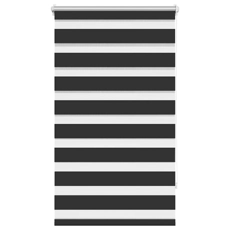 VidaXL zebra rullegardin 70,9 x 120 cm stofbredde 66,7 cm sort