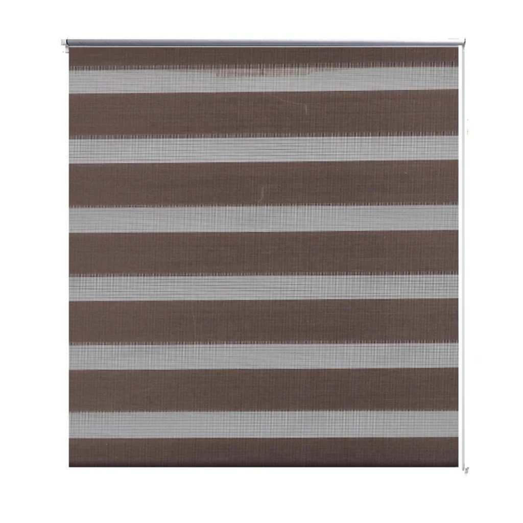 VidaXL Duo Rullegardin 70x120cm Kaffebrun