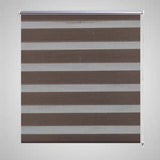 VidaXL Duo Rullegardin 70x120cm Kaffebrun