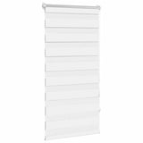 VidaXL zebra rullegardin 80,9 x 150 cm stofbredde 76,7 cm hvid