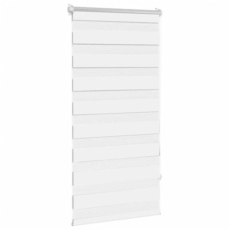 VidaXL zebra rullegardin 80,9 x 150 cm stofbredde 76,7 cm hvid