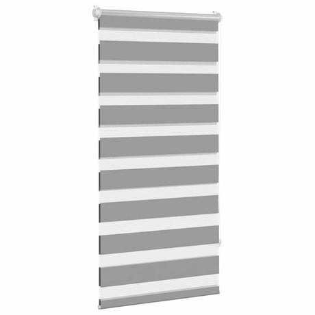 VidaXL zebra rullegardin 80,9 x 150 cm stofbredde 76,7 cm grå