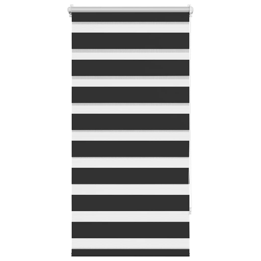 VidaXL zebra rullegardin 80,9 x 150 cm stofbredde 76,7 cm sort