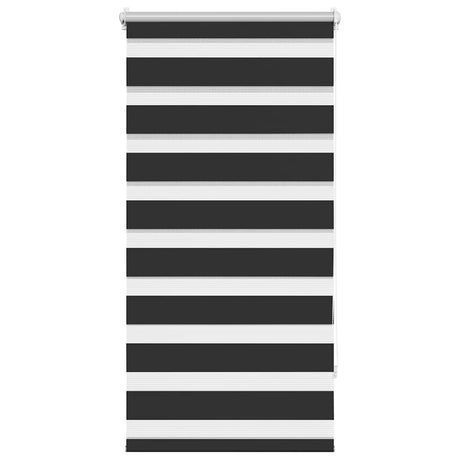 VidaXL zebra rullegardin 80,9 x 150 cm stofbredde 76,7 cm sort