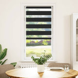 VidaXL zebra rullegardin 80,9 x 150 cm stofbredde 76,7 cm sort