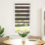 VidaXL zebra rullegardin 80,9 x 150 cm stofbredde 76,7 cm kaffebrun