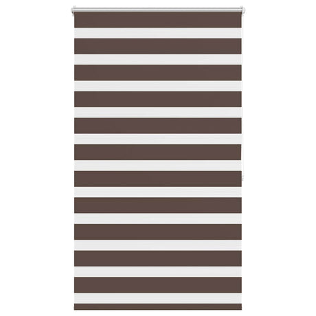 VidaXL zebra rullegardin 80,9 x 175 cm stofbredde 76,7 cm kaffebrun