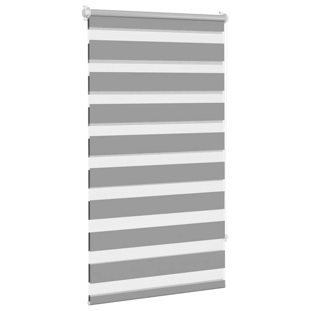 VidaXL zebra rullegardin 90,9 x 150 cm stofbredde 86,7 cm grå
