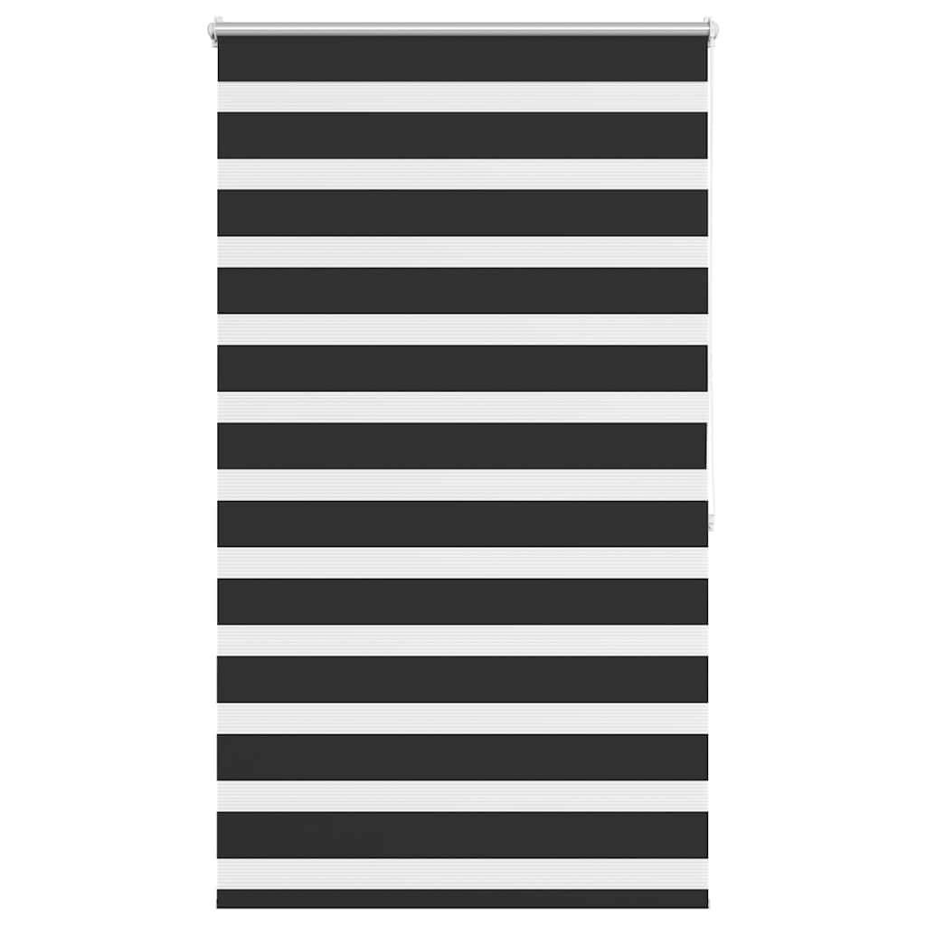 VidaXL zebra rullegardin 100,9 x 175 cm stofbredde 96,7 cm sort