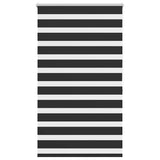 VidaXL zebra rullegardin 100,9 x 175 cm stofbredde 96,7 cm sort