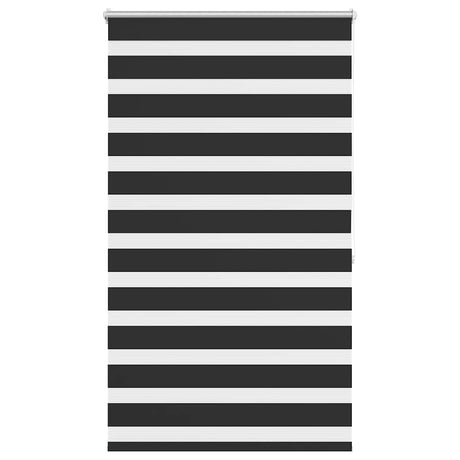 VidaXL zebra rullegardin 100,9 x 175 cm stofbredde 96,7 cm sort