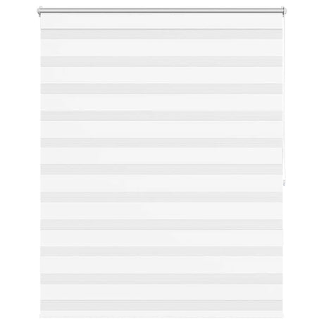 VidaXL zebra rullegardin 120,9 x 175 cm stofbredde 116,7 cm hvid