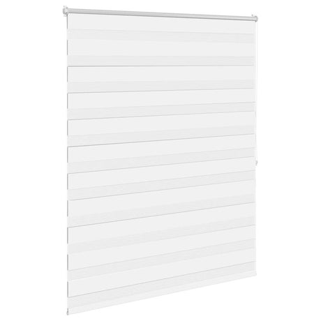 VidaXL zebra rullegardin 120,9 x 175 cm stofbredde 116,7 cm hvid